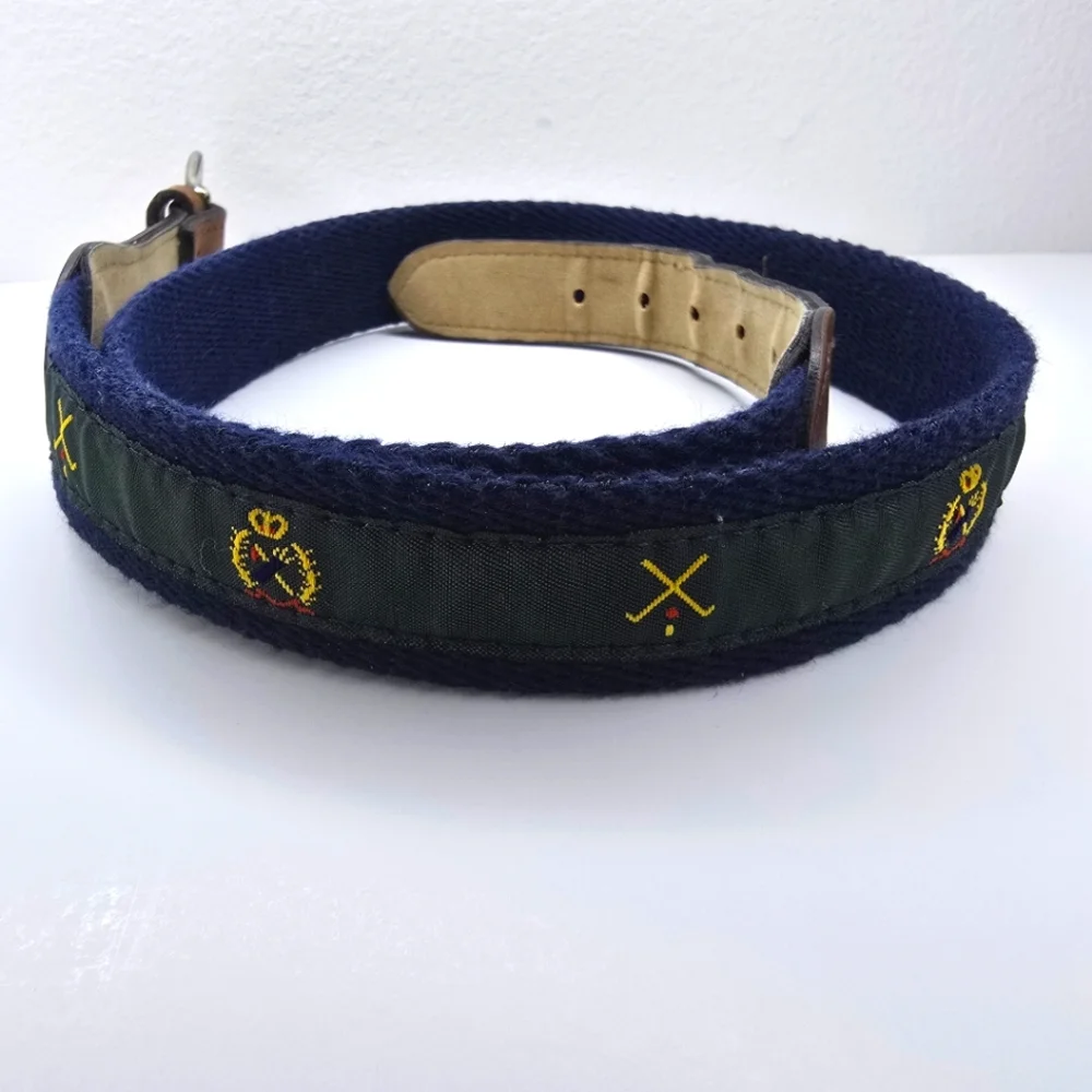 Vintage Ribco USA Boys Golf Theme Belt